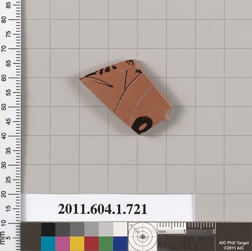 Terracotta fragment of a kylix (drinking cup)