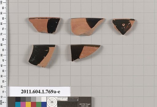 Terracotta rim fragments of kylikes (drinking cups)