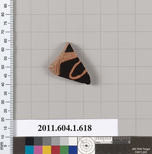 Terracotta fragment of a kylix (drinking cup)