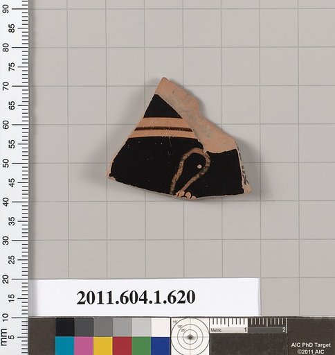 Terracotta fragment of a kylix (drinking cup)