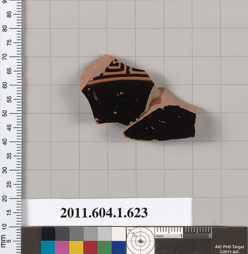 Terracotta fragment of a kylix (drinking cup)