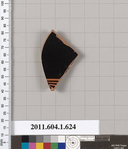 Terracotta fragment of a kylix (drinking cup)