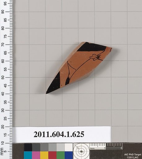 Terracotta fragment of a kylix (drinking cup)