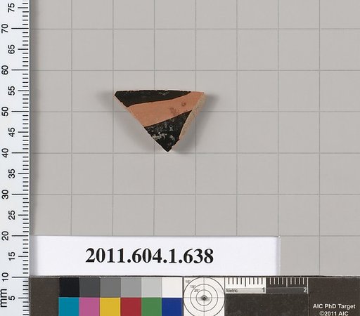 Terracotta fragment of a kylix (drinking cup)