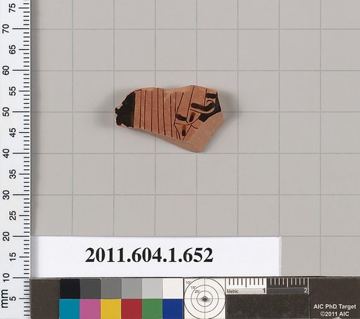 Terracotta fragment of a kylix (drinking cup)