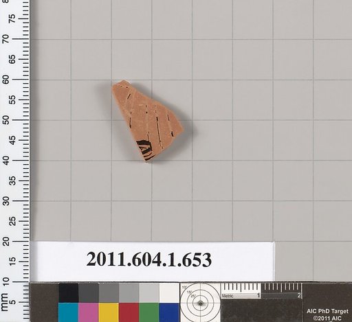 Terracotta fragment of a kylix (drinking cup)