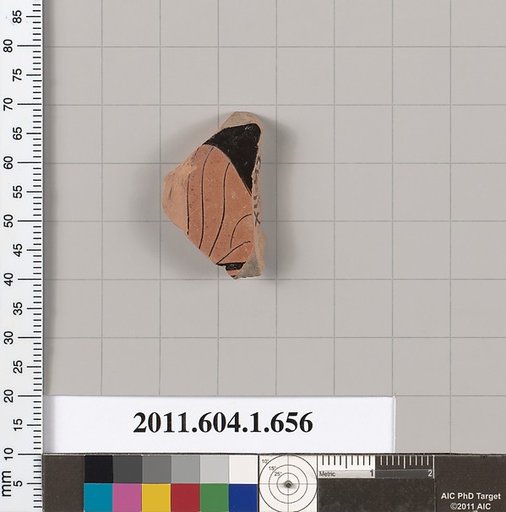 Terracotta fragment of a kylix (drinking cup)