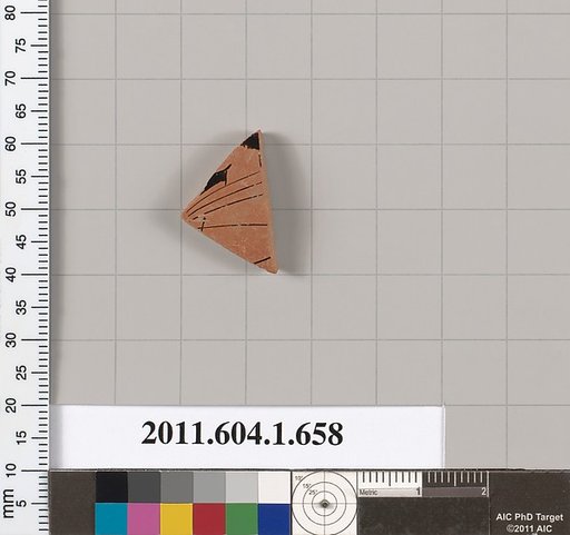 Terracotta fragment of a kylix (drinking cup)
