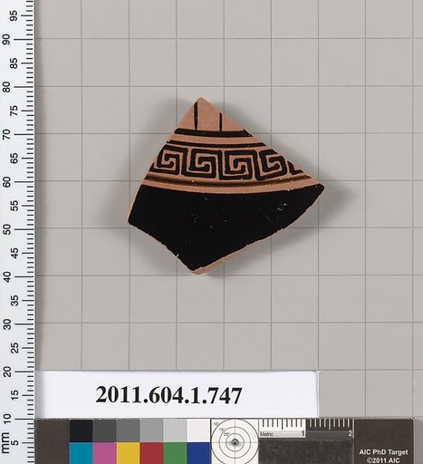 Terracotta fragment of a kylix (drinking cup)