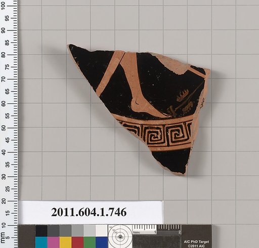 Terracotta fragment of a kylix (drinking cup)