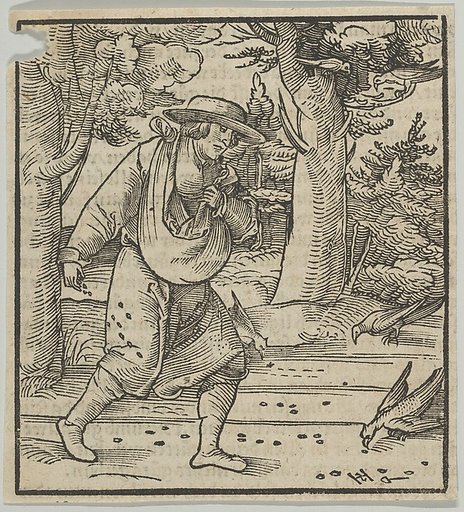 The Birds Eating the Seeds of the Sower, from Hymmelwagen auff dem, wer wol lebt...