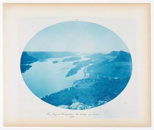 No. 90. From bluffs at Trempealueau, Wisconsin Looking Up Stream