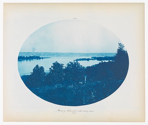 No. 139a. Head of Niota Chute with Closing Dam [near Fort Madison, Iowa]
