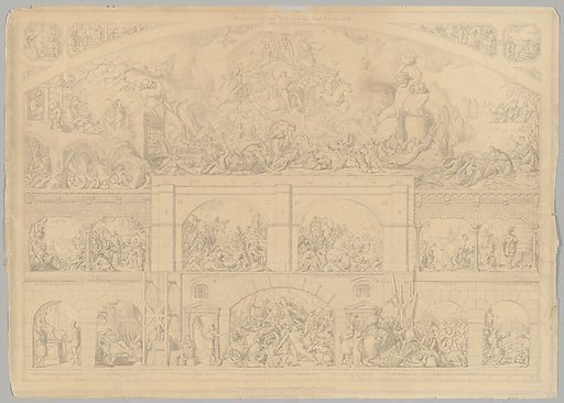 Preparatory Drawing for a Print Series on the History of Germany (Die Geschichte des deutschen Volkes in fünfzehn Bildern)