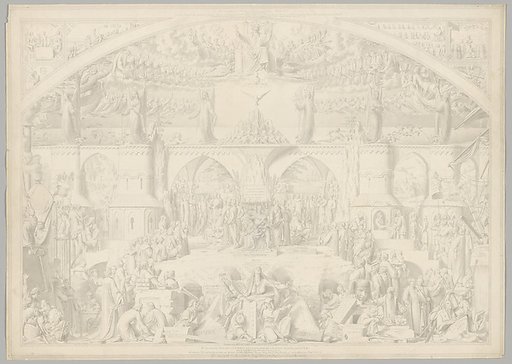 Preparatory Drawing for a Print Series on the History of Germany (Die Geschichte des deutschen Volkes in fünfzehn Bildern)