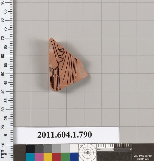Terracotta fragment of a kylix (drinking cup)