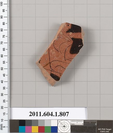 Terracotta fragment of a kylix (drinking cup)