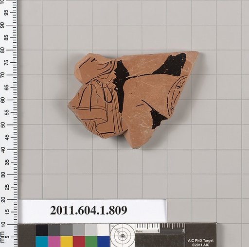 Terracotta fragment of a kylix (drinking cup)