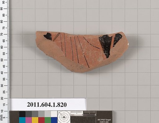 Terracotta fragment of a kylix (drinking cup)