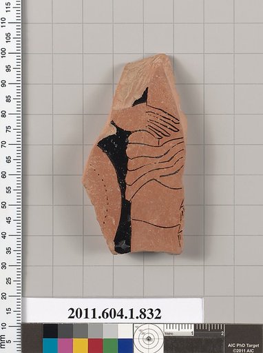 Terracotta fragment of a kylix (drinking cup)