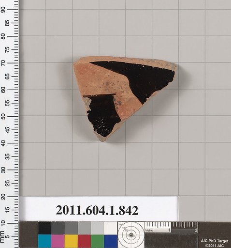 Terracotta fragment of a kylix (drinking cup)
