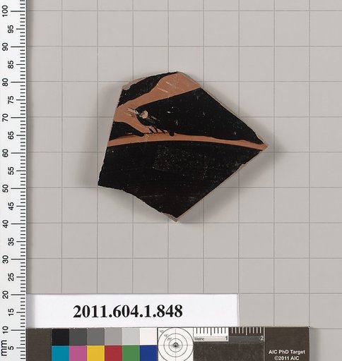 Terracotta fragment of a kylix (drinking cup)