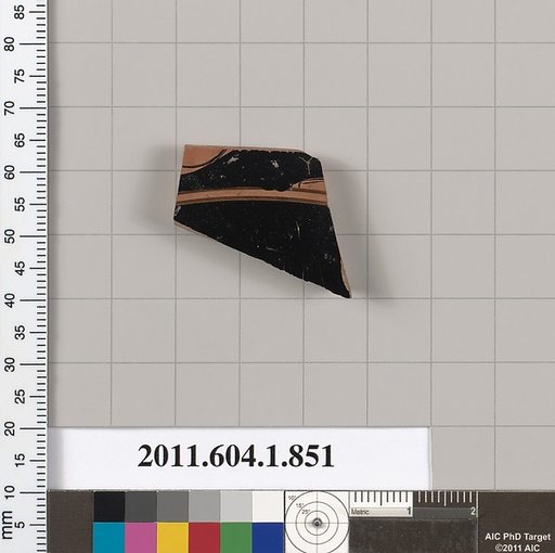 Terracotta fragment of a kylix (drinking cup)