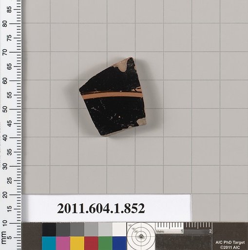 Terracotta fragment of a kylix (drinking cup)