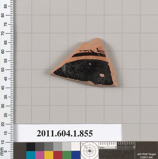 Terracotta fragment of a kylix (drinking cup)
