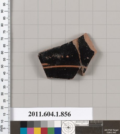 Terracotta fragment of a kylix (drinking cup)