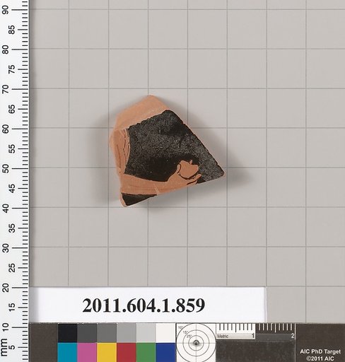 Terracotta fragment of a kylix (drinking cup)