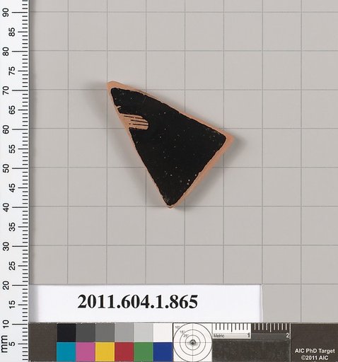 Terracotta fragment of a kylix (drinking cup)