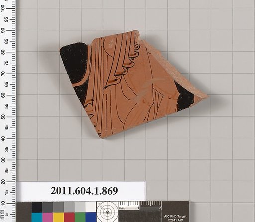 Terracotta fragment of a kylix (drinking cup)