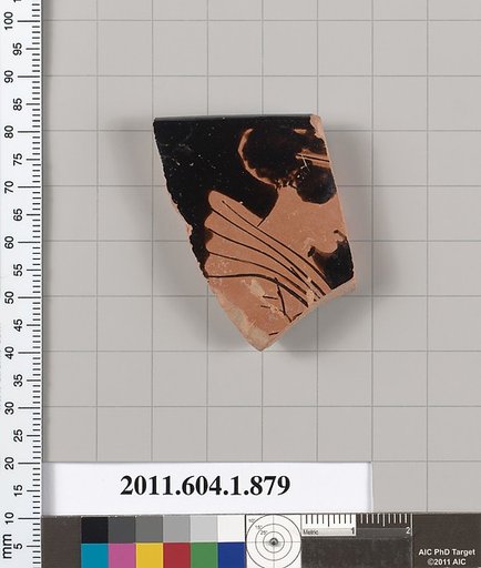 Terracotta rim fragment of a kylix or skyphos? (drinking cup)