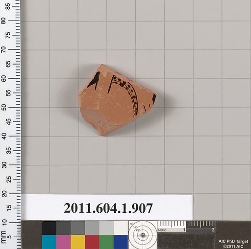 Terracotta fragment of a kylix (drinking cup)
