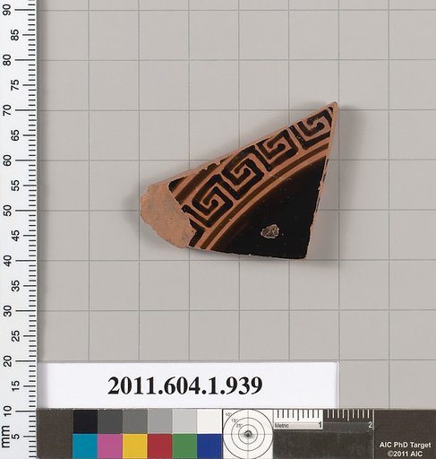 Terracotta fragment of a kylix (drinking cup)
