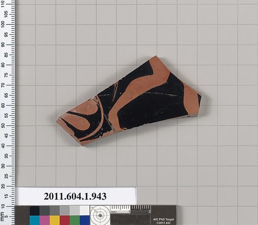 Terracotta fragment of a kylix (drinking cup)