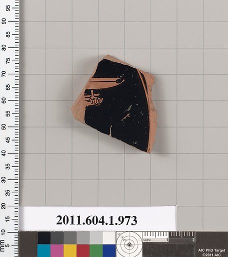 Terracotta fragment of a kylix (drinking cup)