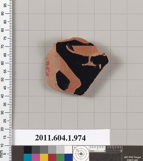 Terracotta fragment of a kylix (drinking cup)