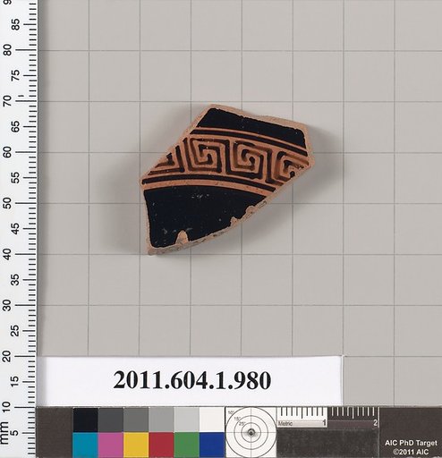 Terracotta fragment of a kylix (drinking cup)