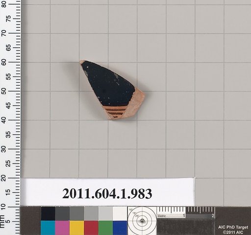 Terracotta fragment of a kylix (drinking cup)