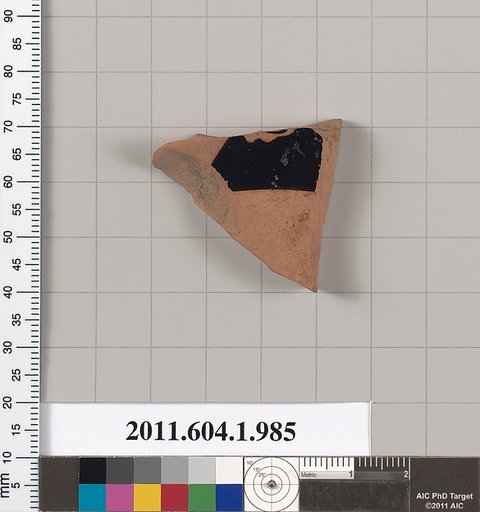 Terracotta fragment of a kylix (drinking cup)