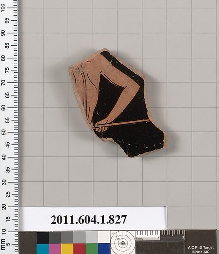 Terracotta fragment of a kylix (drinking cup)