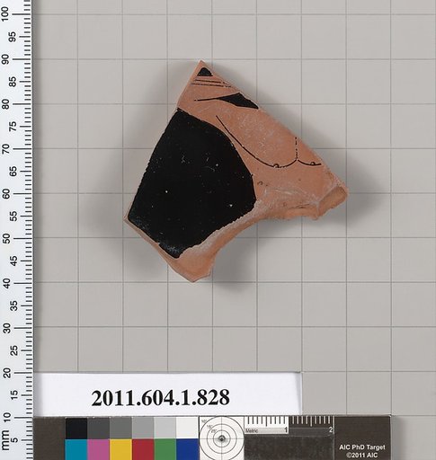 Terracotta fragment of a kylix (drinking cup)