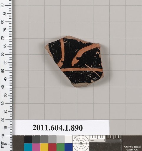 Terracotta fragment of a kylix (drinking cup)