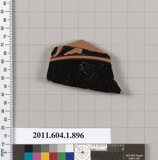 Terracotta fragment of a kylix (drinking cup)