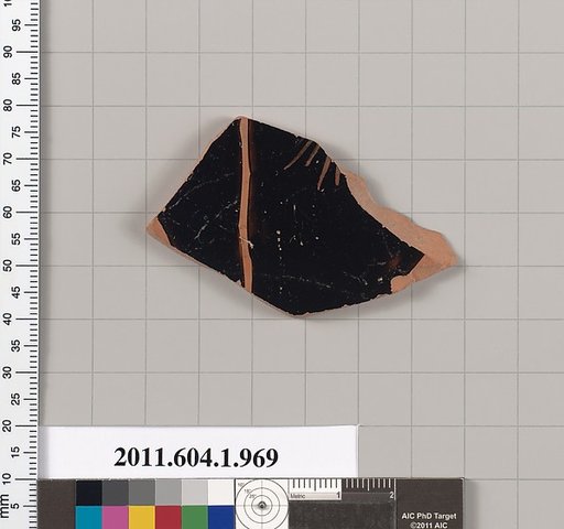 Terracotta fragment of a kylix (drinking cup)