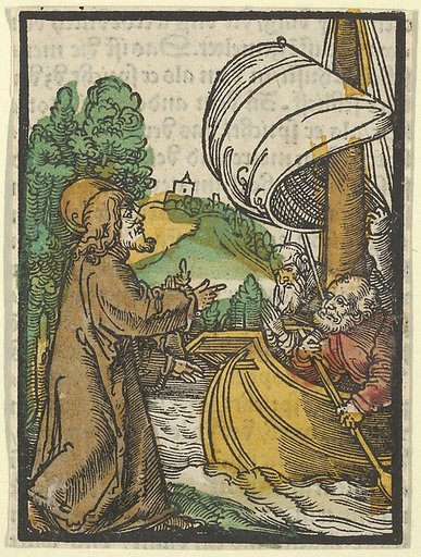 Christ Calming the Storm on Lake Tiberias, from Das Plenarium