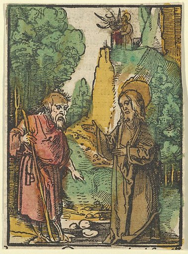 The Temptation of Christ, from Das Plenarium