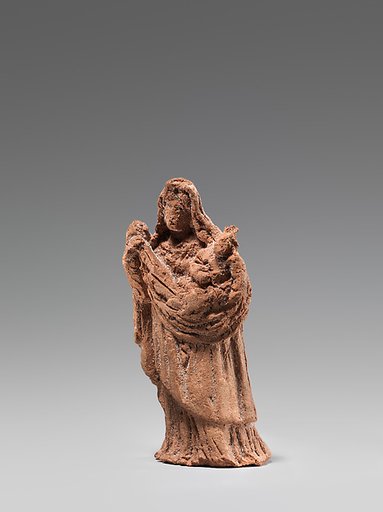 Figural study of a female in draped garments